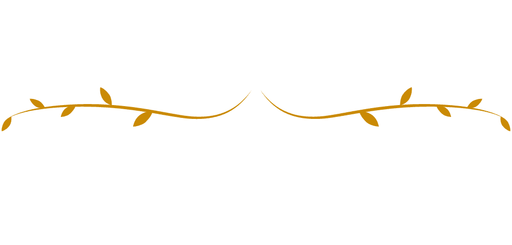 A line break in the form of golden foliage pointing upwards