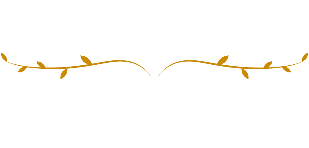 A line break in the form of golden foliage pointing upwards